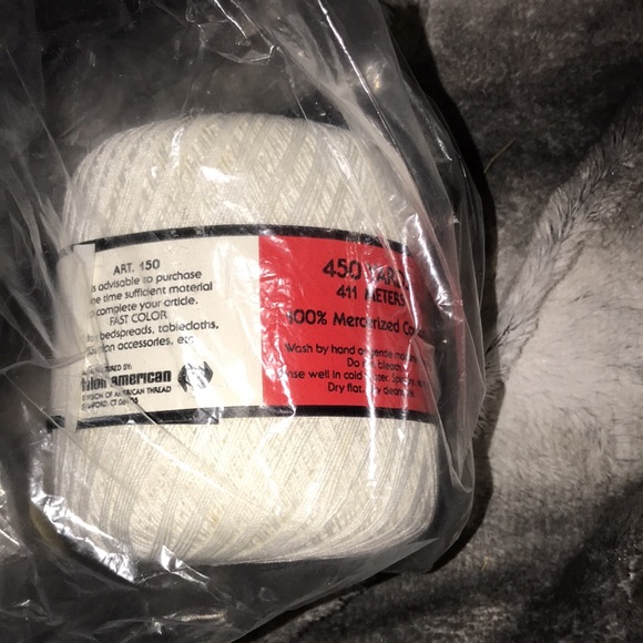 Aunt Lydia’s Giant Crochet white 450 yards 100% Mercerized Cotton New - Picture 2 of 3
